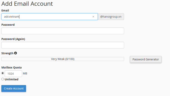 Hướng dẫn tạo và sử dụng Email trên Cpanel